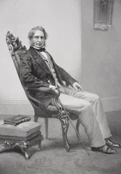 Portret van Henry Wadsworth Longfellow (1807-82)