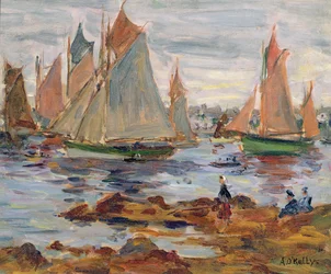 De haven van Concarneau
