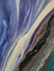 Abstracte vloeistoflagen
