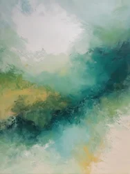 Abstracte stroming in blauwgroen