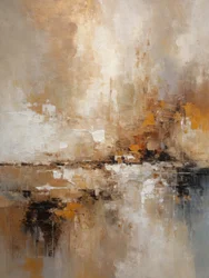 Warme aarde, abstracte horizon