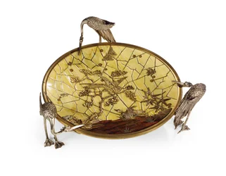 Beker (Tazza), marqueterie door Ferdinand Duvinage, tweede helft van de 19e eeuw