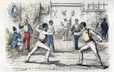 Maatschappij en sociaal leven: de schermgravure uit 