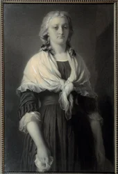Portret van koningin Marie Antoinette (1755-1793) in de Concierge