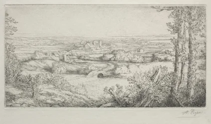 Een vallei in Bourgondië