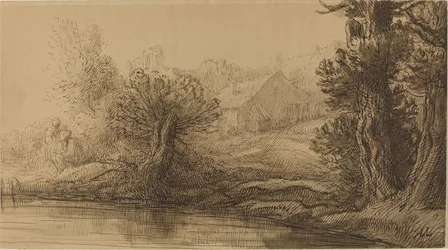 Oever van een rivier