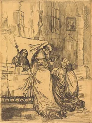 Communie in de kerk van Saint Medard