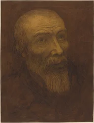 Hoofd van een Kale Man met een Baard, 1906