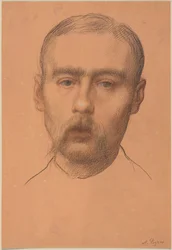 Hoofd van een man  (Mogelijk portret van professor E.D. Adams)