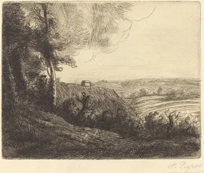 Landschap: Weg naar Horville Paysage: Chemin d