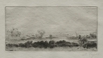 Landschap met veenmoeras: in het moeras