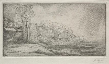 Landschap met Twee Bomen