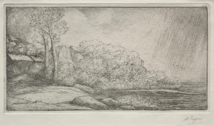Landschap met Twee Bomen