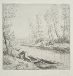 Ochtend aan de rivier (detail)