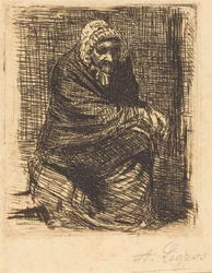 Oude Zittende Vrouw
