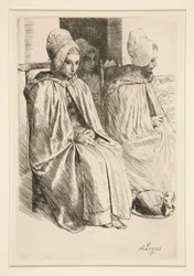 Boerinnen in de buurt van Boulogne