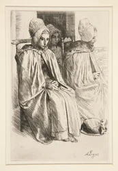Boerinnen in de buurt van Boulogne