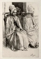 Boerin in de buurt van Boulogne