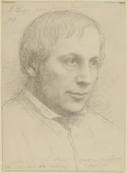 Portretkop van Alfred Stevens