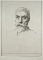Portret van Sir Hiram S. Maxim