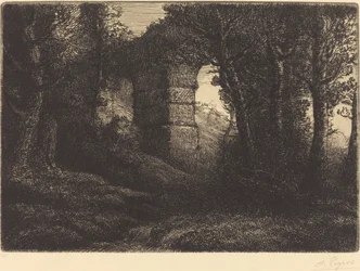 Ruïnes van een Oud Aquaduct (Ruine d