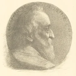 Zelfportret, medaillon, nr.1, 9e plaat, 1905