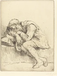 Slapende bedelaar