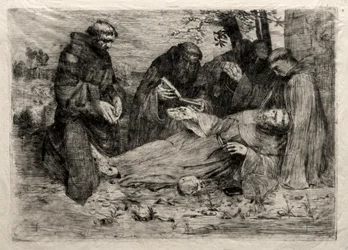 De dood van St. Franciscus