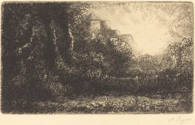 Uitzicht op een kasteel, Kasteel de Poillet