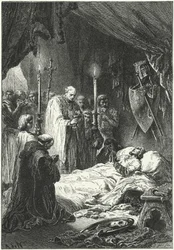 De dood van koning Lodewijk IX van Frankrijk