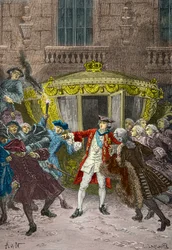 Moordaanslag door Robert François Damiens op Lodewijk XV