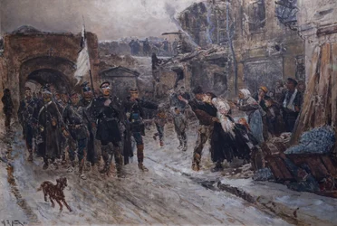 Duitse parlementariërs betraden Belfort op 16 februari 1871, 1884