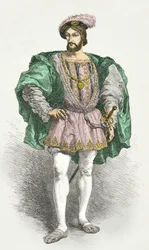 Portret van François 1er (Gravure)