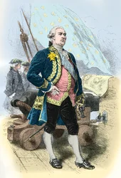 Portret van Pierre Andre de Suffren dit le Bailli de Suffen (Gravure)