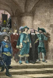 De markies van Cinq Mars en Francois Auguste de Thou op weg naar hun executie