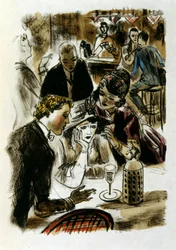 Illustratie door Alphonse Mucha voor het boek 