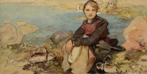 Aan de kust, c. 1900