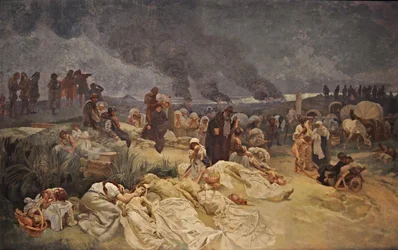 Petr Chelcicky bij Vodnany De cyclus De Slavische Epiek
