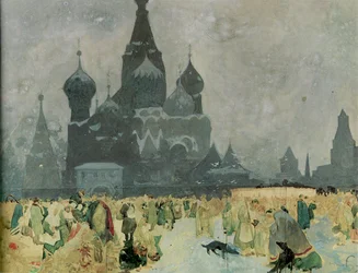 De Emancipatie van de Russische Lijfeigenen Studie voor Het Slavische Epos, 1914