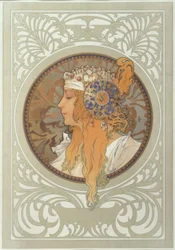 Byzantijns hoofd: Blondine