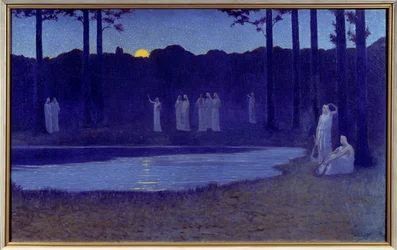 Symbolisme: Chants de nuit. 1896. Zon. 0,77 x 1,24 m. Parijs, Musée d
