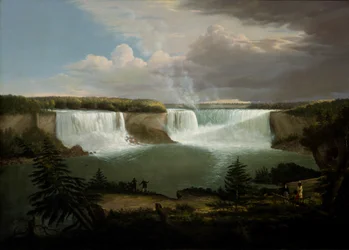 Een Algemeen Uitzicht op de Watervallen van Niagara, 1820