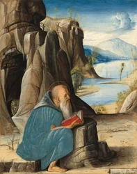 Sint Hiëronymus lezend, ca. 1476