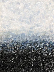 Blauw-zwarte kristalverloop