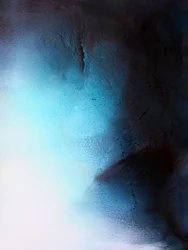 Etherische blauwe gloed
