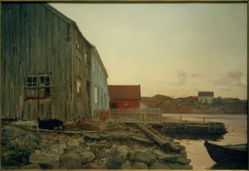 Een vissershut, Oud Hellesund