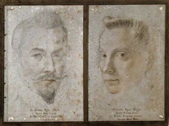 Zelfportret en portret van de zus van de schilder