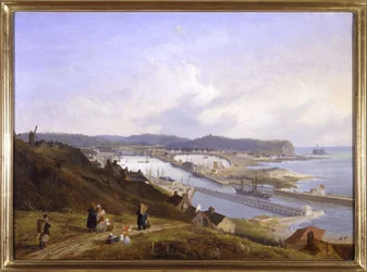 De haven van Boulogne door Louis Garneray, circa 1820