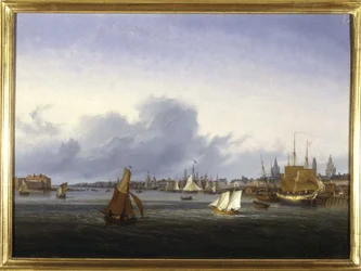 De haven van Calais door Louis Garneray, circa 1820