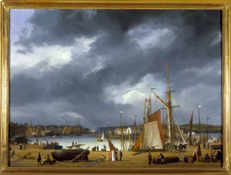 De Haven van Dieppe door Louis Garneray, circa 1820